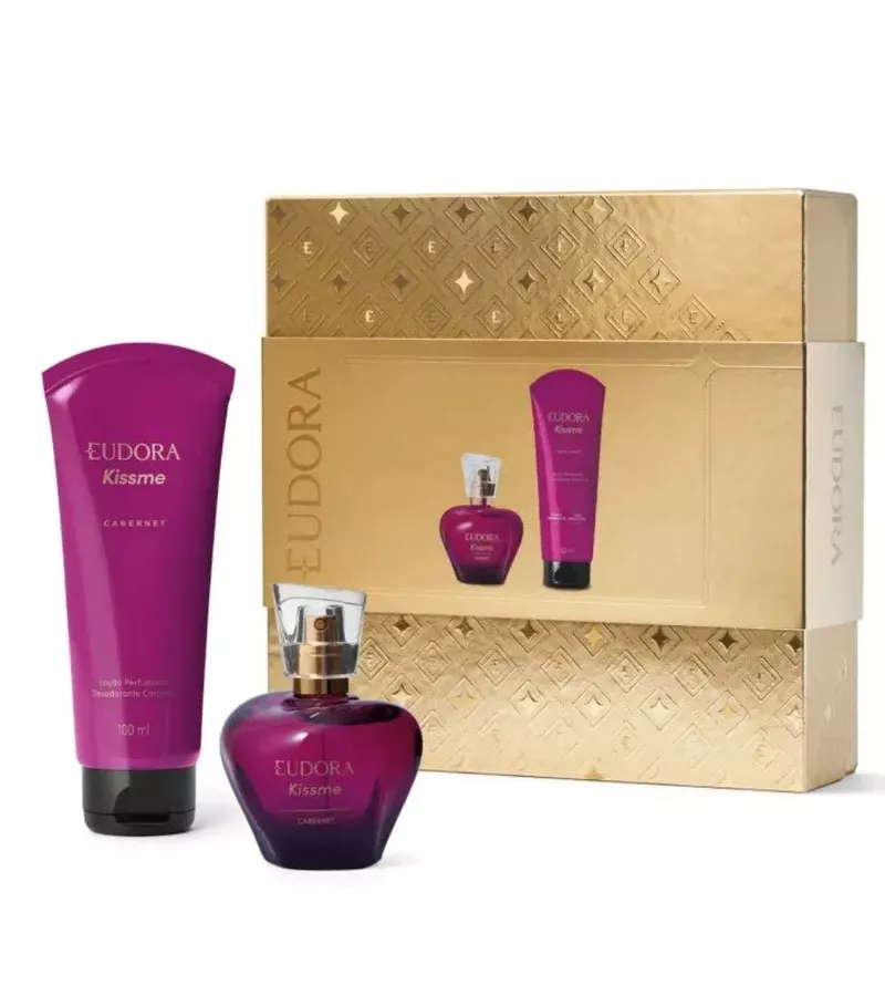 Eudora Kit Kiss Me Cabernet: Desodorante Colônia 5... - AIKO COSMÉTICOS