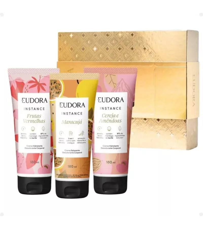 Eudora Kit Hidratante Instance c/ 3 unidades de 18... - AIKO COSMÉTICOS