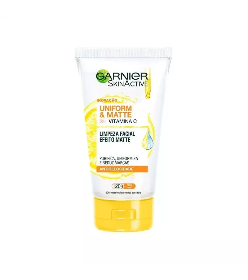 Garnier Uniforme&Matte Vitamina C Sabonete de Limp... - AIKO COSMÉTICOS