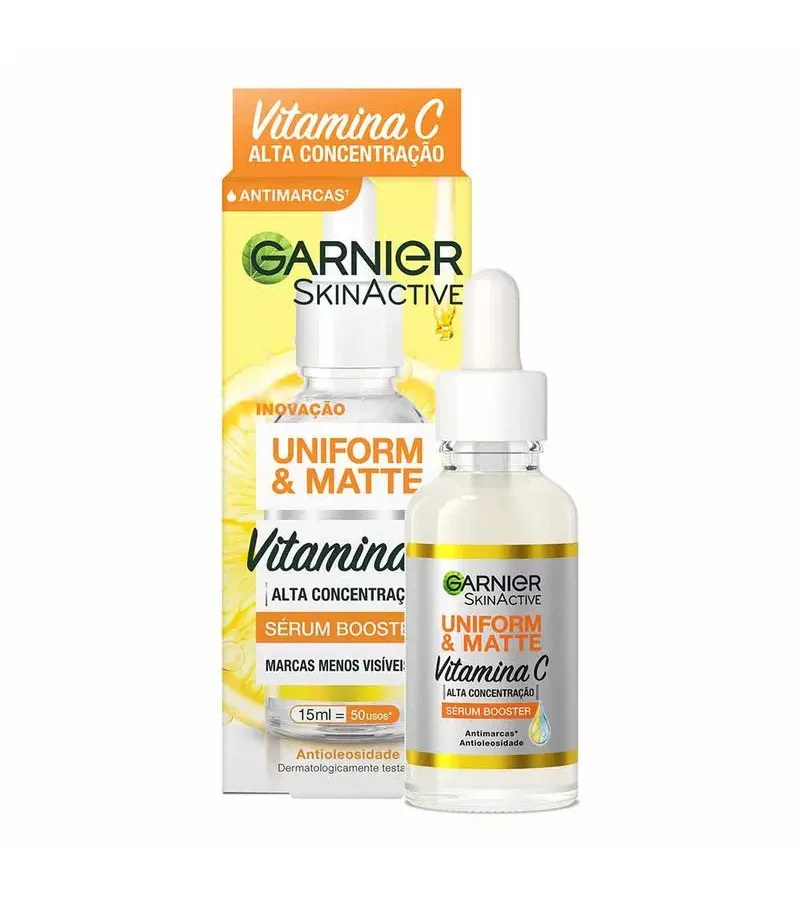 Garnier Uniform&Matte Vitamina C Sérum Booster 15m... - AIKO COSMÉTICOS