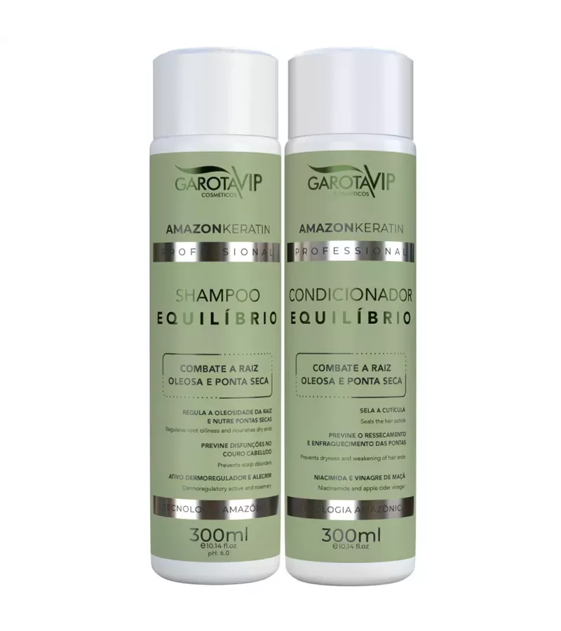 Garota Vip Equilibrio Kit Shampoo + Condicionador - AIKO COSMÉTICOS