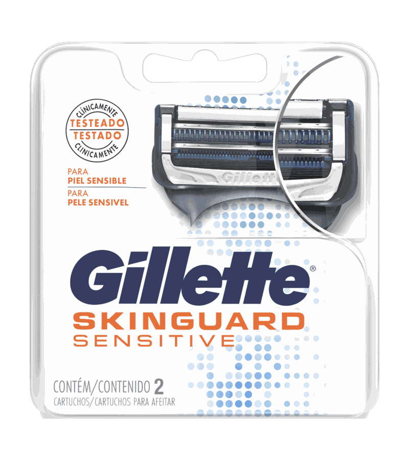 Gillette Skinguard Sensitive Recarga c/ 2 Unidades - AIKO COSMÉTICOS