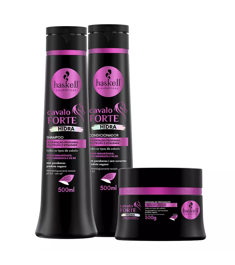 Haskell Kit Cavalo Forte Hidra - AIKO COSMÉTICOS