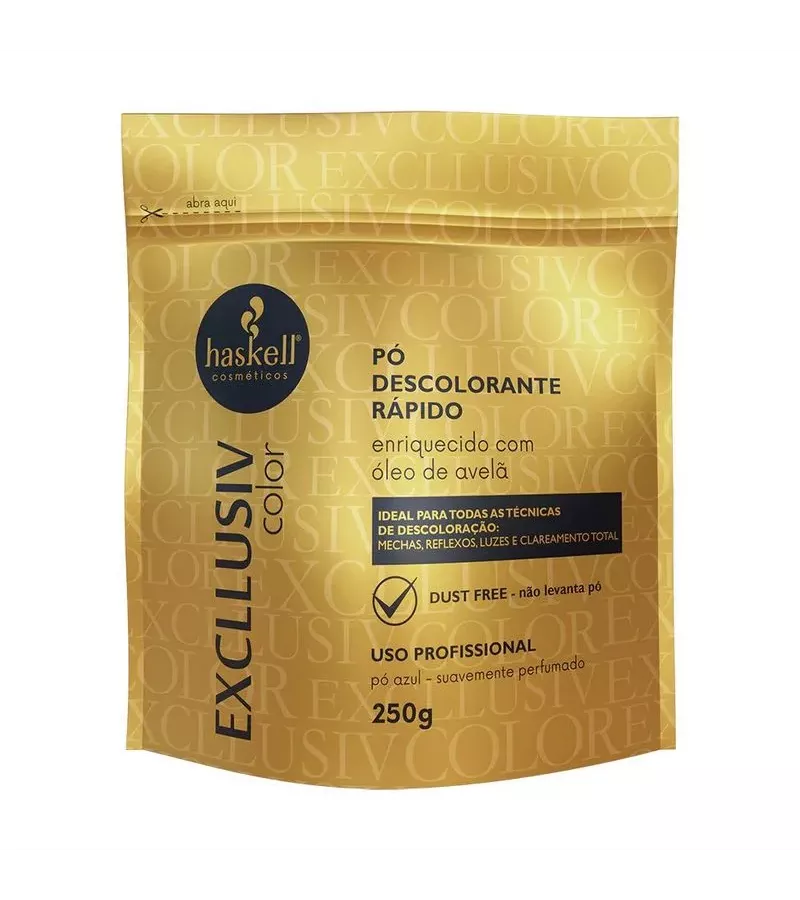 Haskell Exclusiv Color Pó Descolorante Rápido 250g... - AIKO COSMÉTICOS