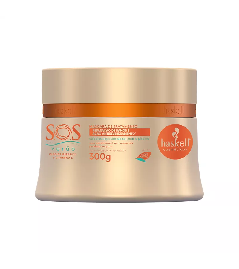 Haskell Máscara de Tratamento S.O.S Verão 300g - AIKO COSMÉTICOS