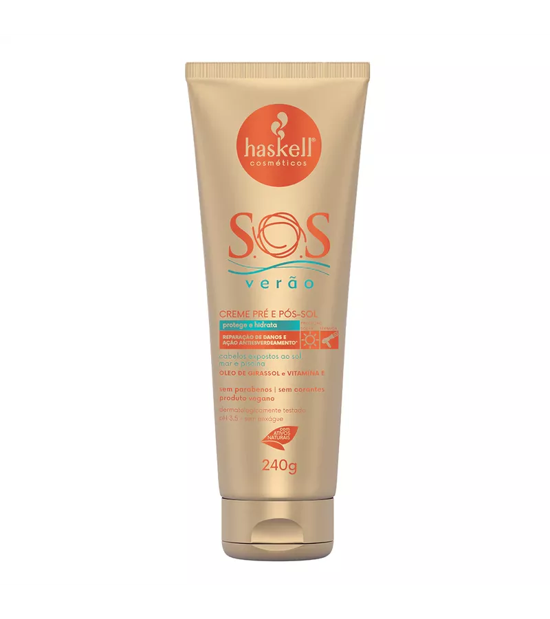Haskell Creme Pré e Pós-Sol S.O.S Verão 240g - AIKO COSMÉTICOS