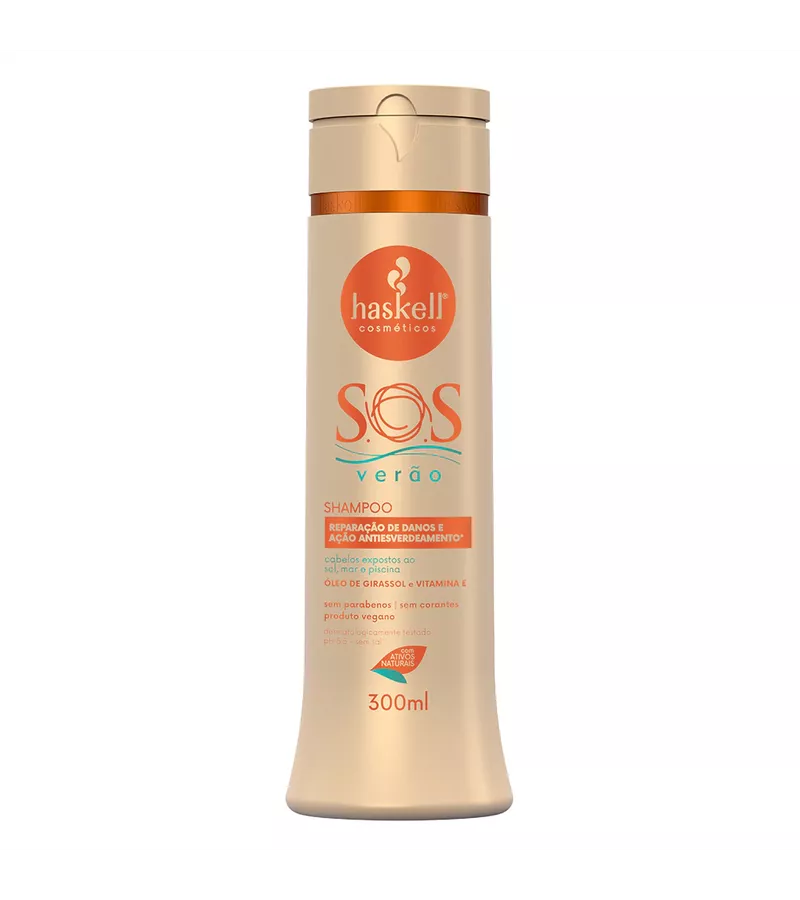 Haskell Shampoo Pós-Sol S.O.S Verão 300ml - AIKO COSMÉTICOS