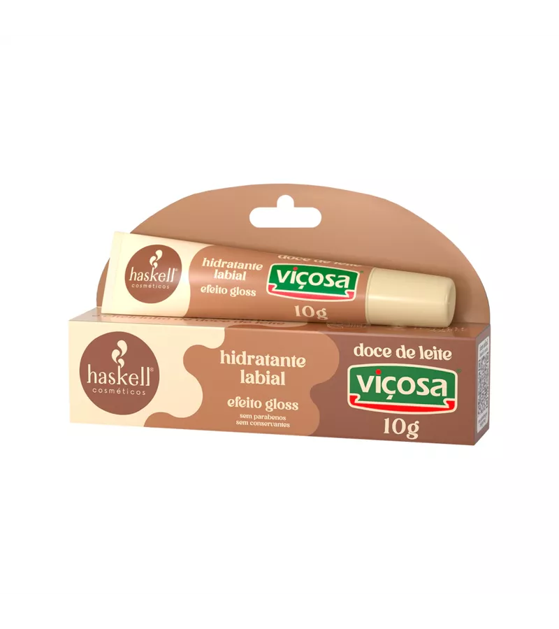 Haskell Hidratante Labial Doce de Leite 10g - AIKO COSMÉTICOS
