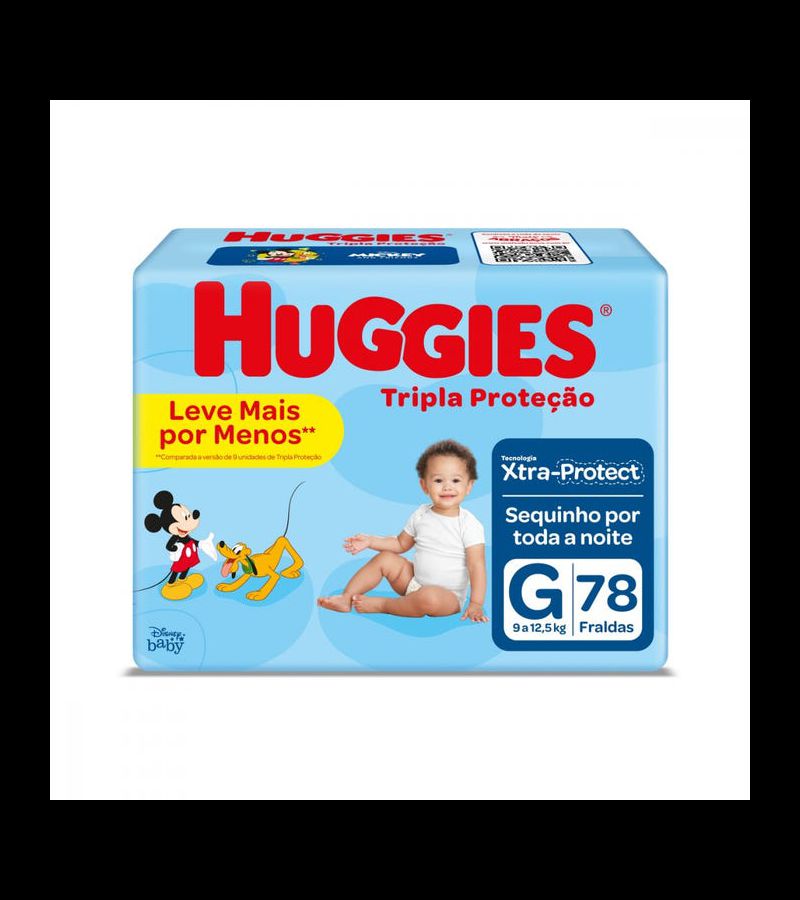Huggies Fralda Tripla Proteção Hiper G 78un - AIKO COSMÉTICOS
