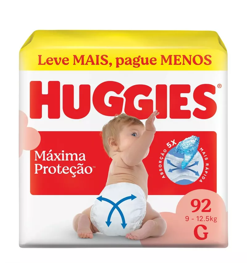 Huggies Fralda Máxima Proteção G 58 unidades - AIKO COSMÉTICOS