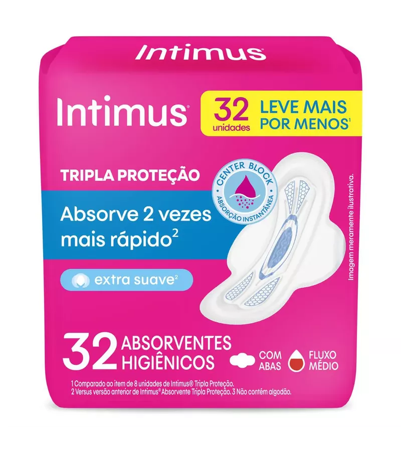 Intimus Absorvente Tripla Proteção Cobertura Suave... - AIKO COSMÉTICOS