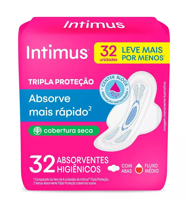 Intimus Absorvente Tripla Proteção Cobertura Seca... - AIKO COSMÉTICOS