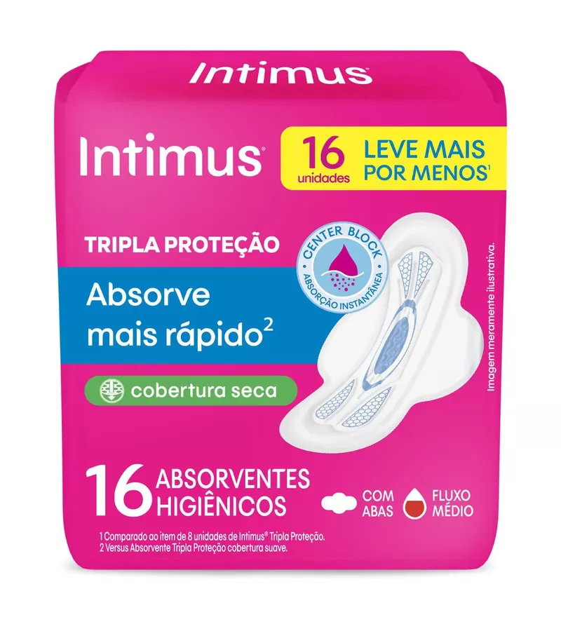Intimus Absorvente Tripla Proteção Cobertura Seca... - AIKO COSMÉTICOS