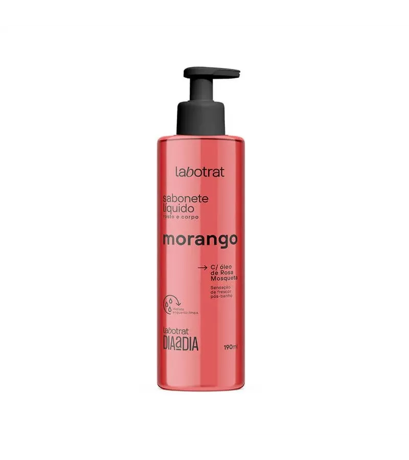 Labotrat Sabonete Líquido Morango 190ml - AIKO COSMÉTICOS