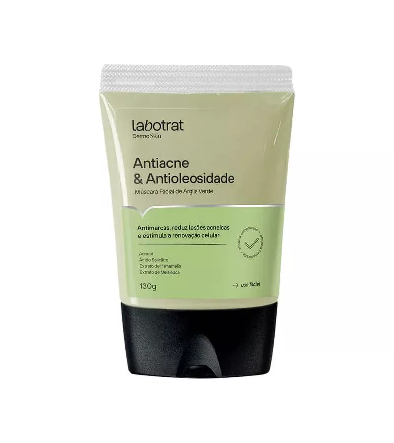 Labotrat Máscara Facial de Argila Verde Antiacne&A... - AIKO COSMÉTICOS