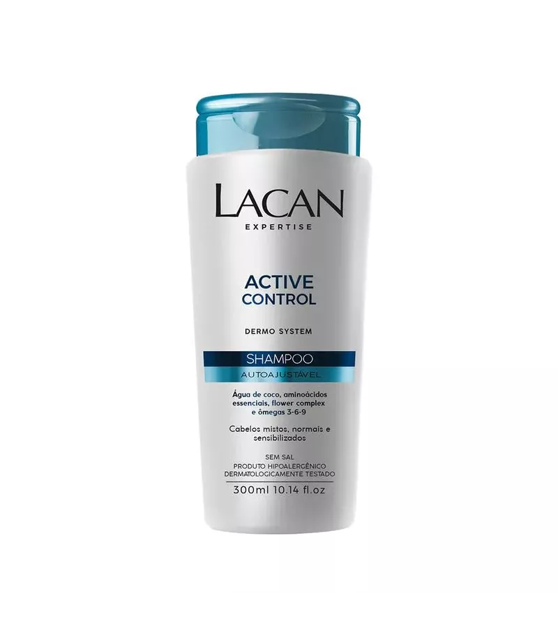 Lacan Active control Shampoo Autoajustável 300ml - AIKO COSMÉTICOS