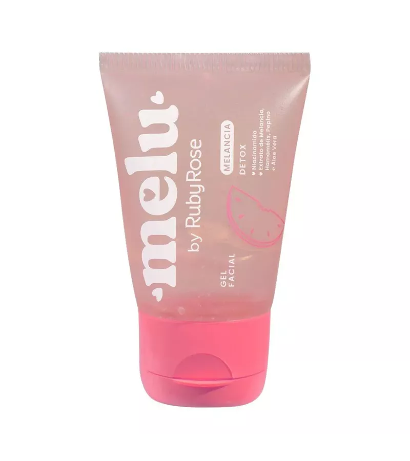 Melu by Ruby Rose Gel Facial Melancia Detox 40g - AIKO COSMÉTICOS