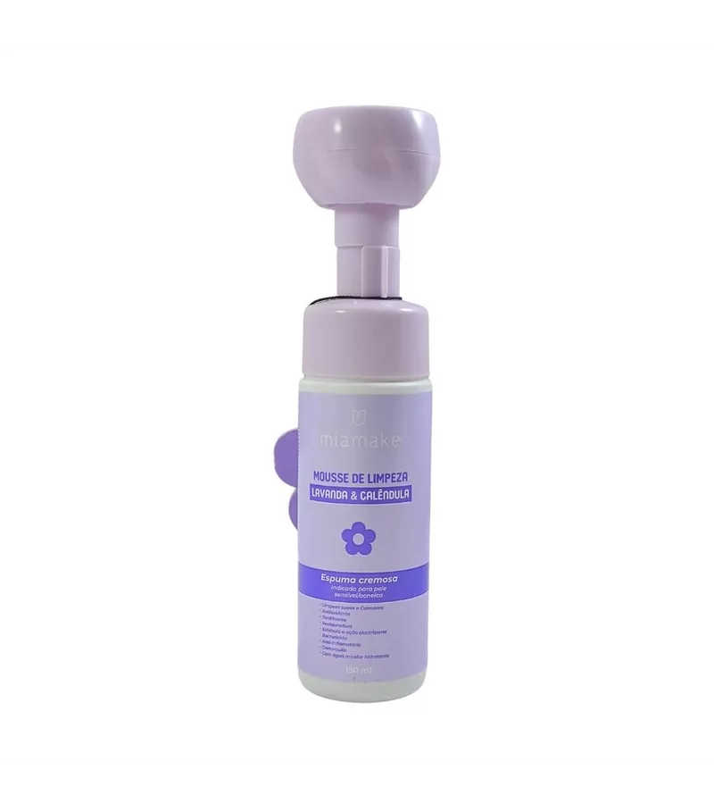 MiaMake Mousse de Limpeza Lavanda&Calêndula 150ml - AIKO COSMÉTICOS