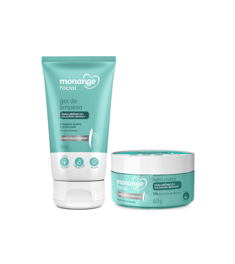 Monange Kit Facial Hialurônico Anti-Oleosidade Sab... - AIKO COSMÉTICOS