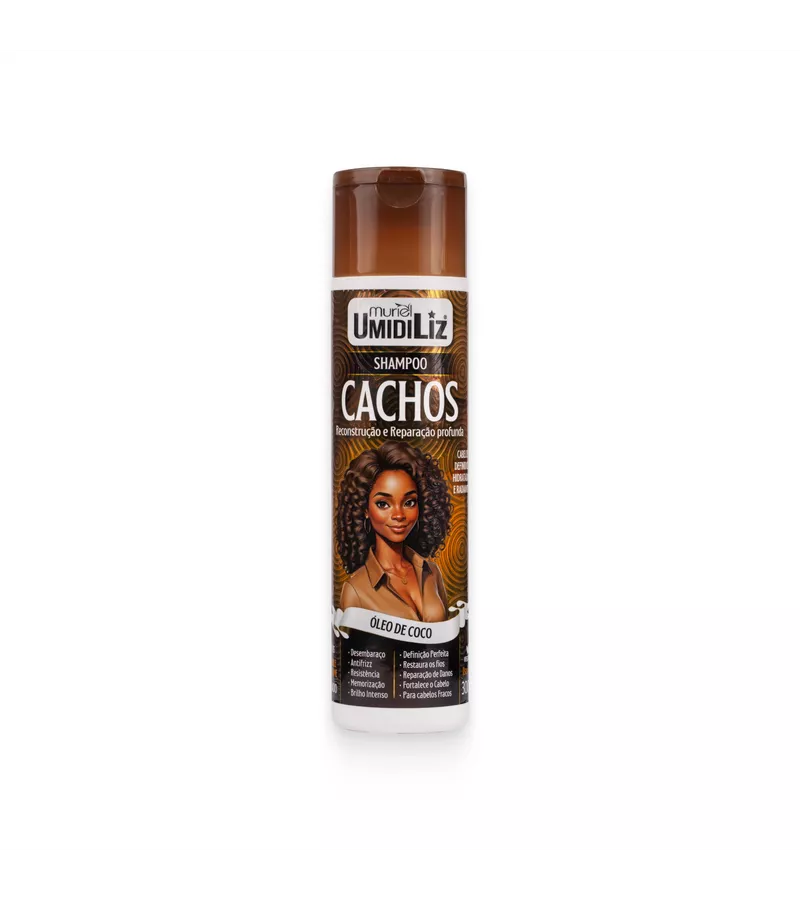 Shampoo Cachos Umidiliz Óleo de Coco - AIKO COSMÉTICOS