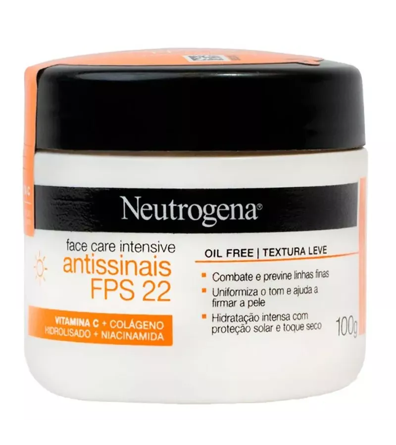 Neutrogena Hidratante Antissinais FPS 22 100g - AIKO COSMÉTICOS
