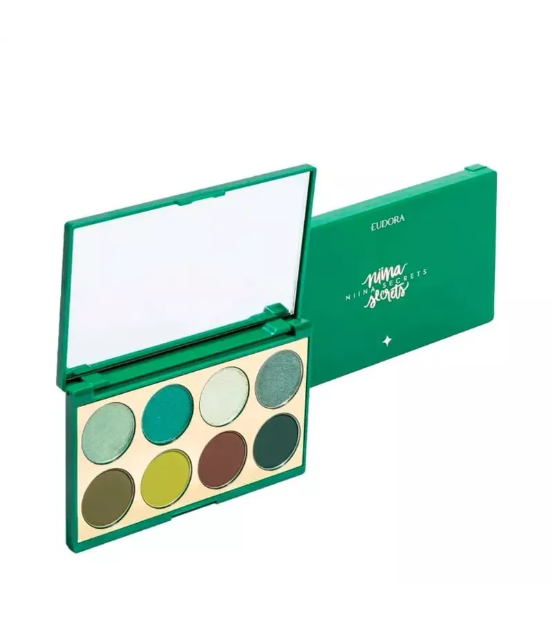 Eudora Niina Secrets Palette Sombras Green Secrets... - AIKO COSMÉTICOS