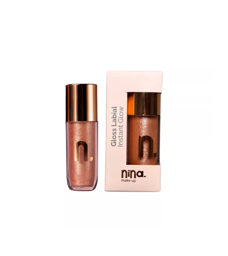Nina Make Up Gloss Labial Instant Glow 4ml Crystal - AIKO COSMÉTICOS