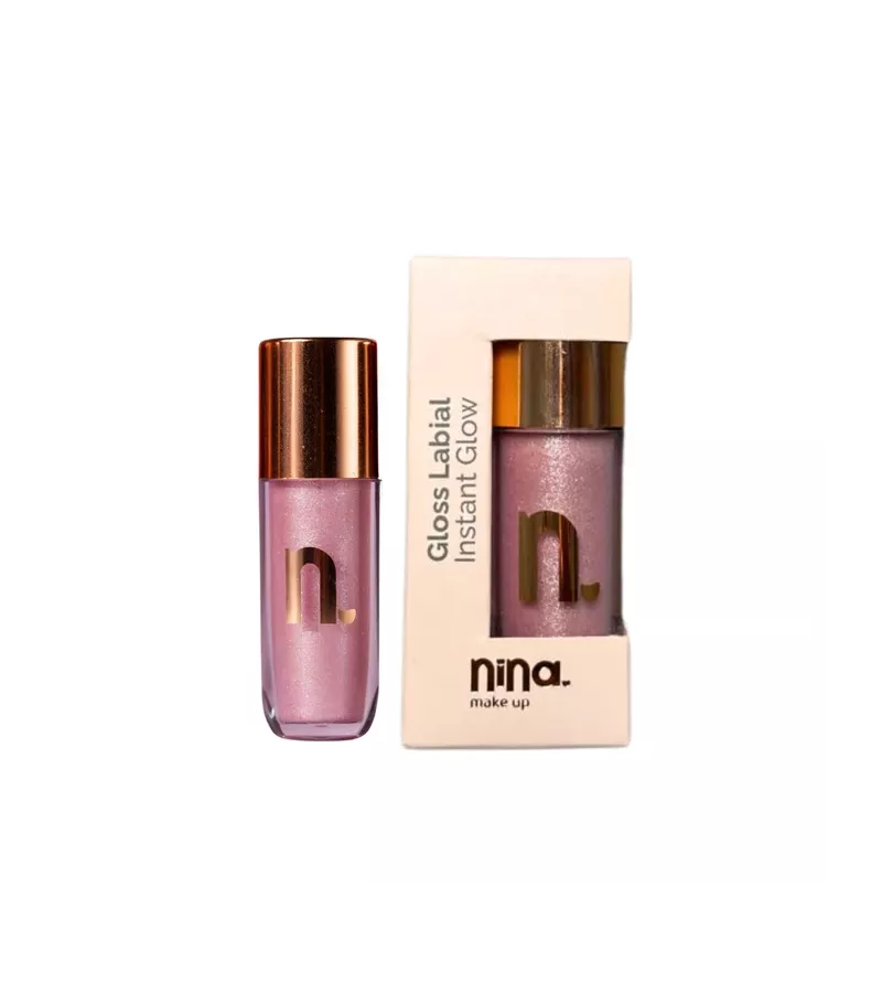Nina Make Up Gloss Labial Instant Glow 4ml Quartzo... - AIKO COSMÉTICOS