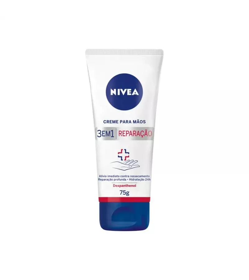 Nivea Creme para Mãos 3 em 1 Reparação 75g - AIKO COSMÉTICOS