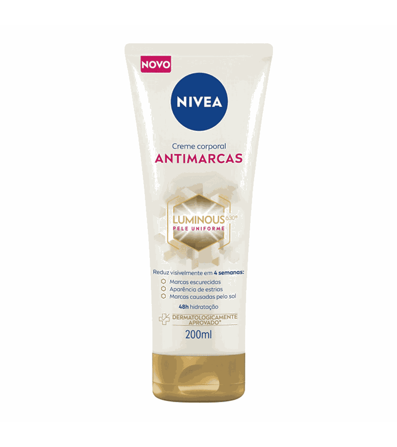 Nivea Creme Corporal Luminous 630 Antimarcas 200ml - AIKO COSMÉTICOS
