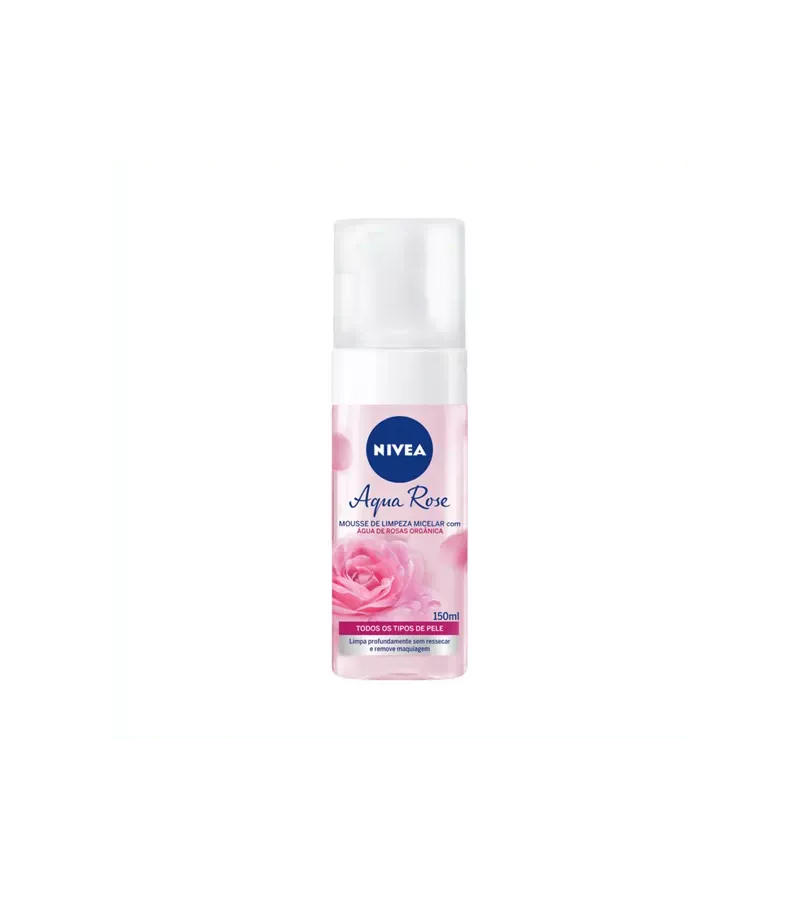 Nivea Aqua Rose Mousse de Limpeza Micelar 150ml - AIKO COSMÉTICOS