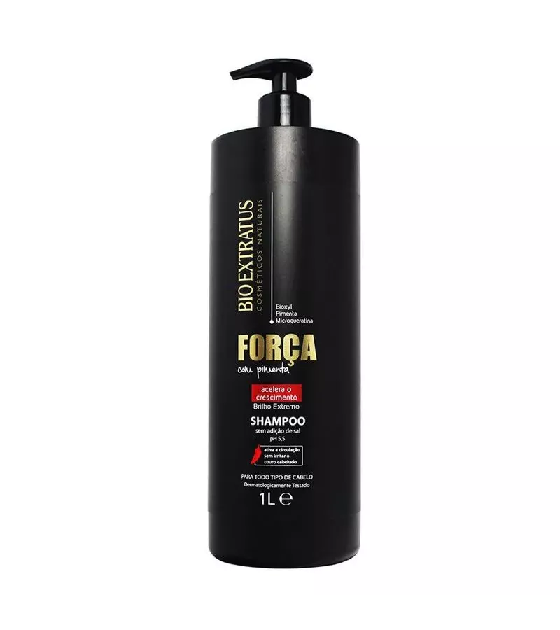 Bio Extratus Shampoo Força com Pimenta 1L - AIKO COSMÉTICOS