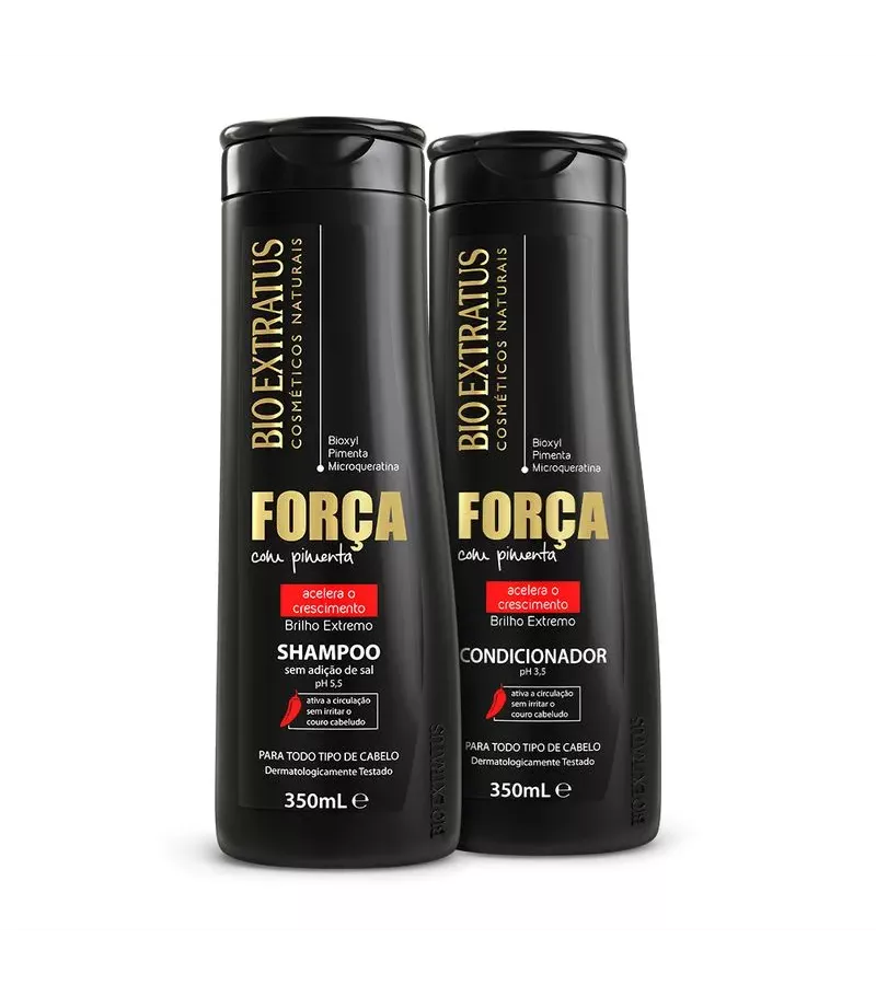 Bio Extratus Kit Força com Pimenta Shampoo 350ml +... - AIKO COSMÉTICOS