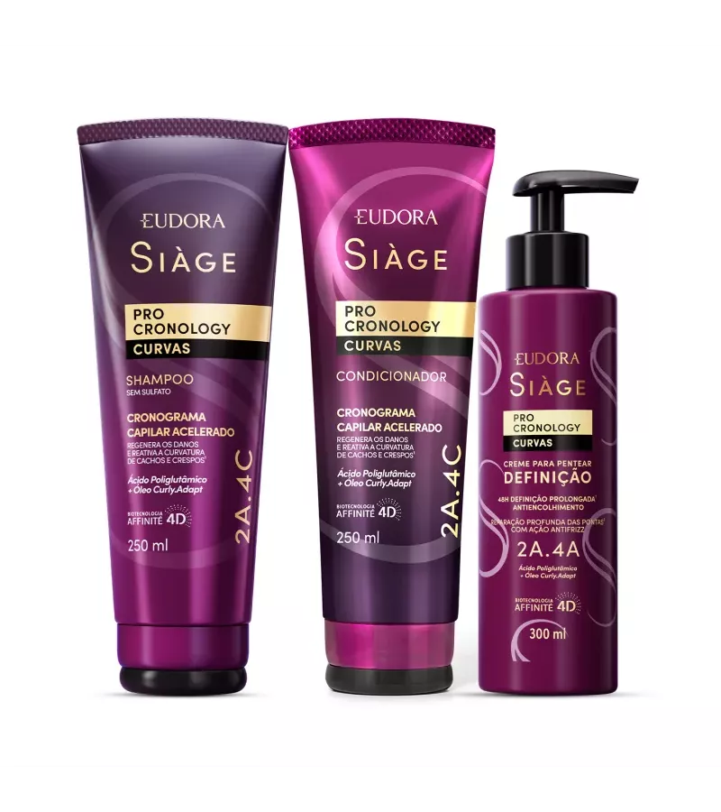 Eudora Kit Pro Cronology Curvas Shampoo 250ml + Co... - AIKO COSMÉTICOS