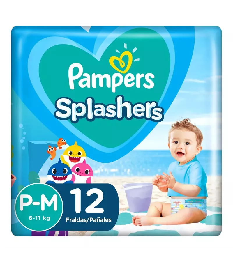 Pampers Splashers para Nadar Fralda descartáveis p... - AIKO COSMÉTICOS