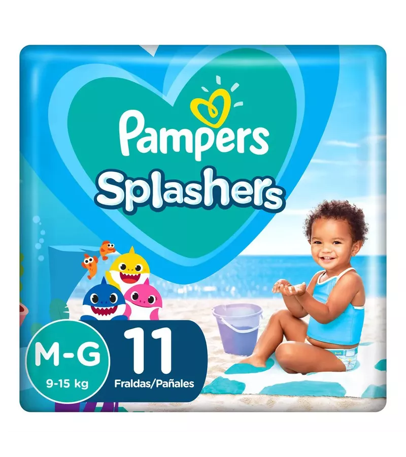 Pampers Splashers para Nadar Fralda para Água G (9... - AIKO COSMÉTICOS