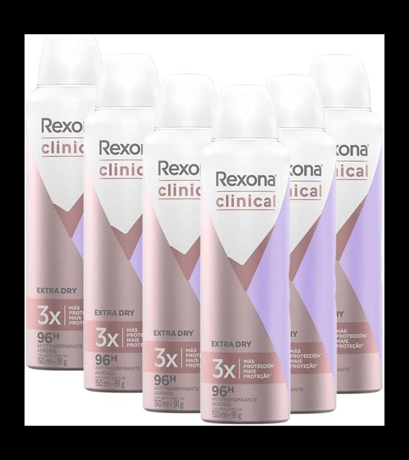 RExona Clinical Aero Extra Dry Kit c/6 unidades. - AIKO COSMÉTICOS