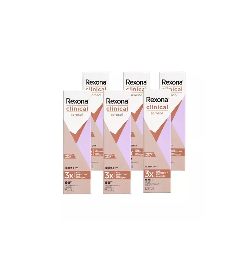 Rexona Clinical Aero Classic Kit c/6 unidades - AIKO COSMÉTICOS