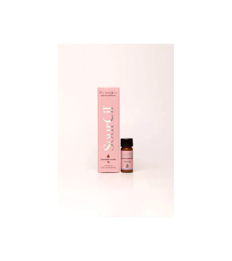 SourCil Henna Para Sobrancelhas 3g Castanho Claro - AIKO COSMÉTICOS