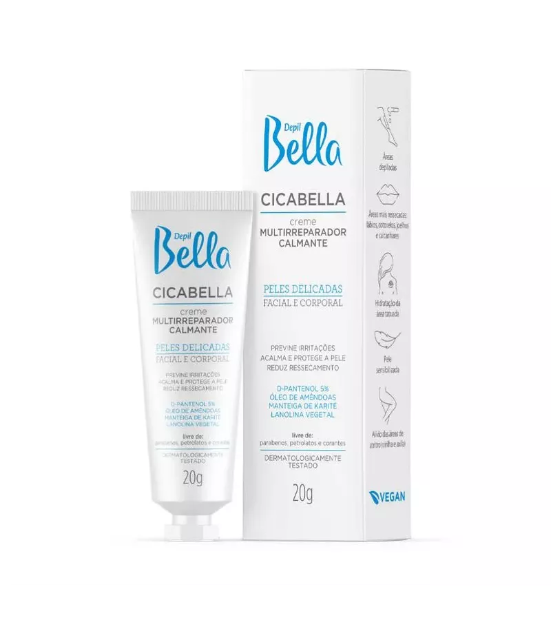 Depil Bella Cicabella Creme Multirreparador Calman... - AIKO COSMÉTICOS
