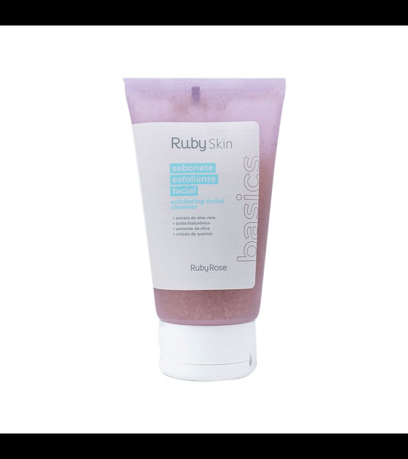 Ruby Rose Basics Sabonete Esfoliante Facial 80g - AIKO COSMÉTICOS