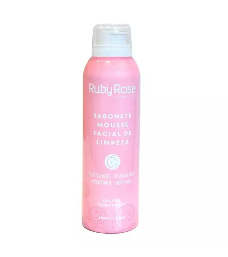 Ruby Rose Sabonete Mousse Facial de Limpeza Frutas... - AIKO COSMÉTICOS