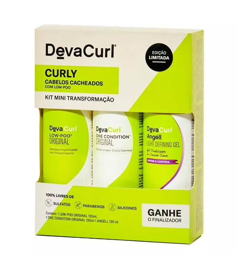 DevaCurl Kit Mini Transformação Curly Cabelos Cach... - AIKO COSMÉTICOS