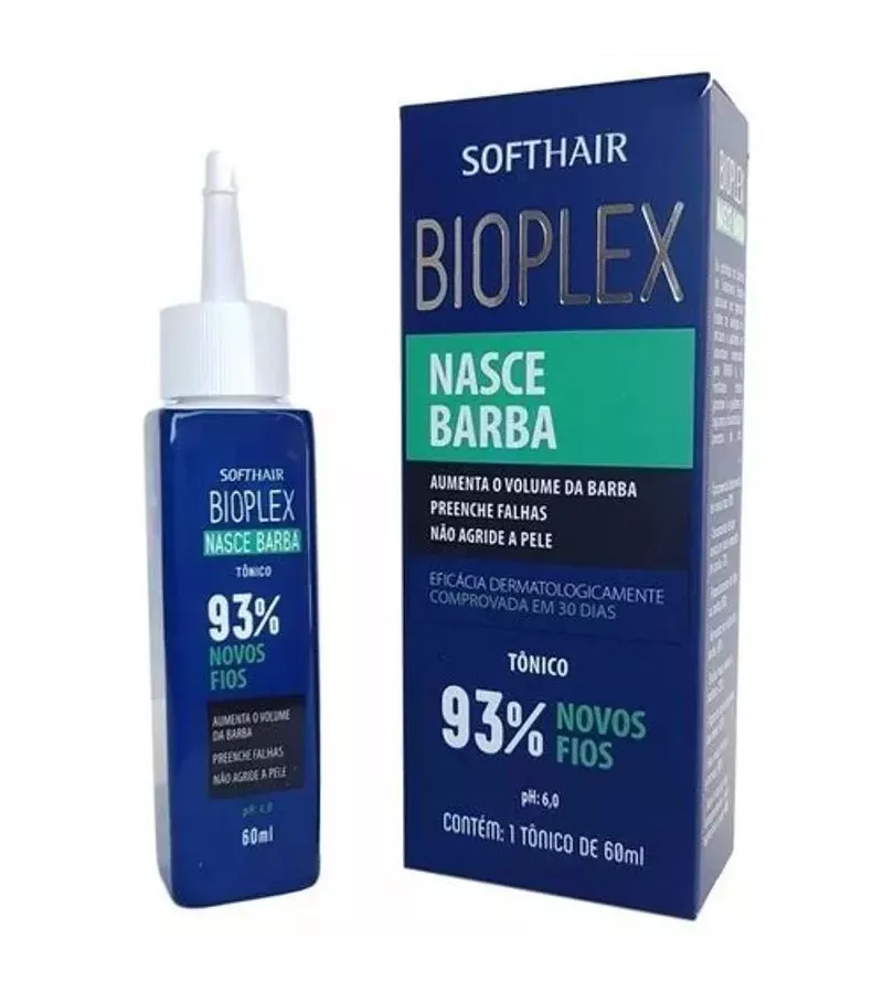Softhair Bioplex Tônico Capilar Nasce Barba 60ml - AIKO COSMÉTICOS
