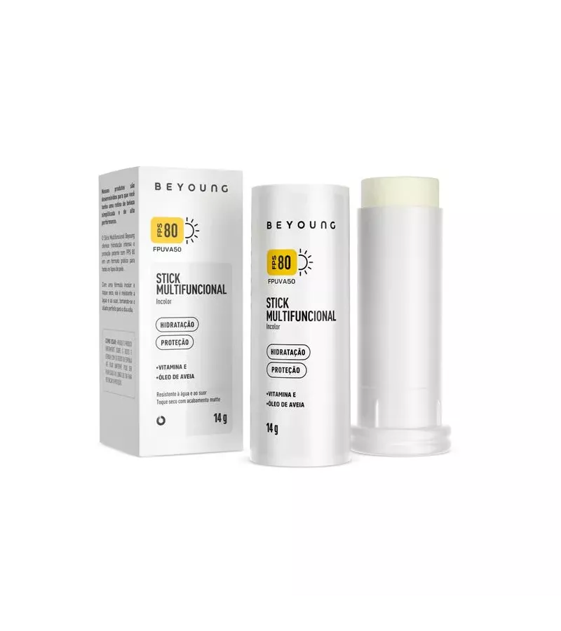 Beyoung Stick Multifuncional Incolor FPS 80 14g - AIKO COSMÉTICOS