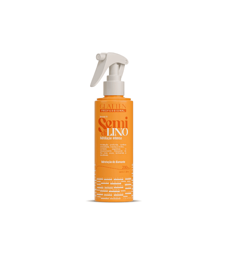 Glatten Leave-in Semi Di Lino 200ml - AIKO COSMÉTICOS