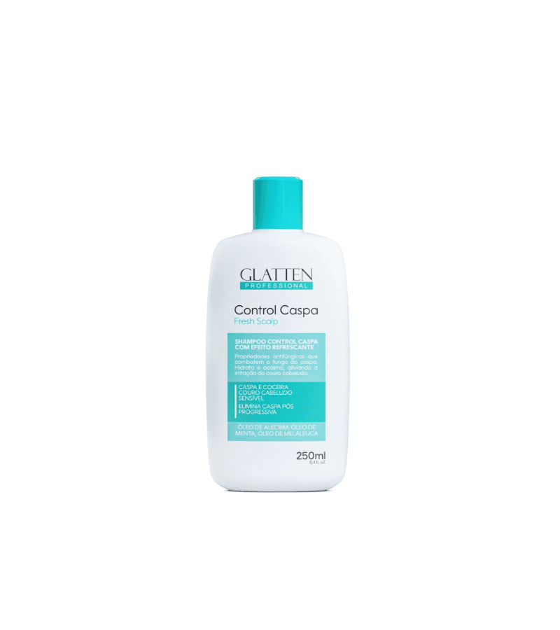 Glatten Shampoo Control Caspa 250ml - AIKO COSMÉTICOS