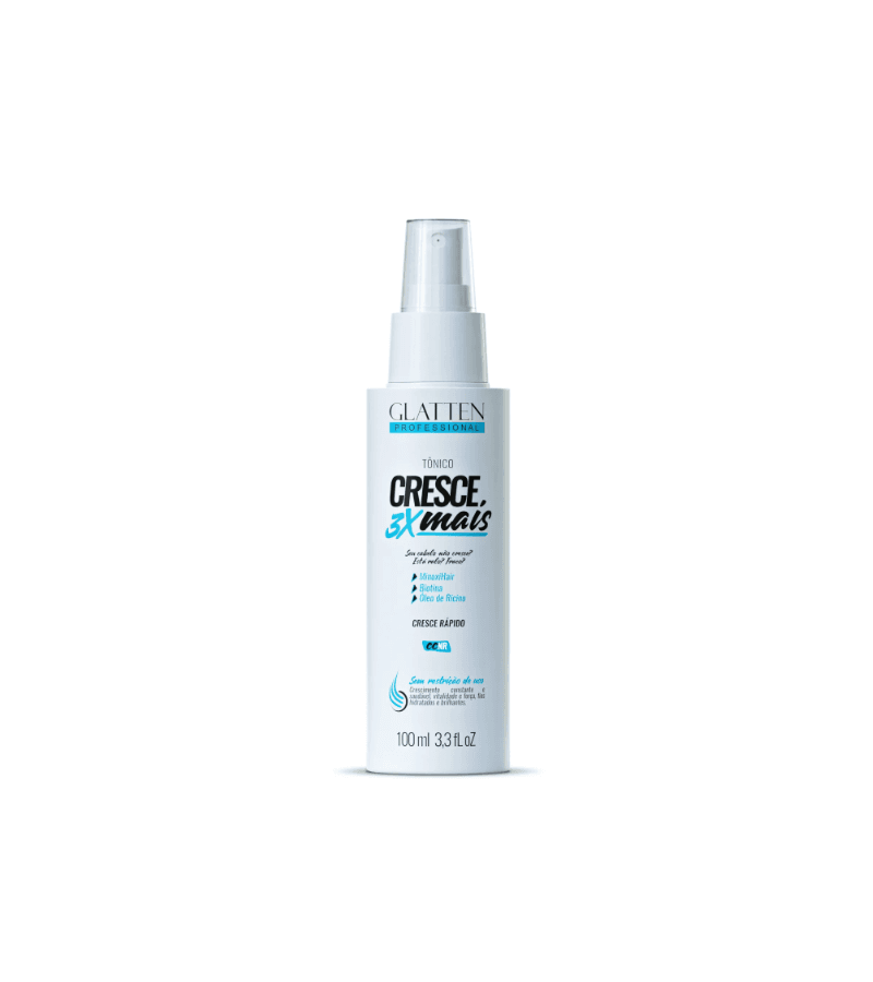 Glatten Tônico Cresce 3x Mais 100ml - AIKO COSMÉTICOS