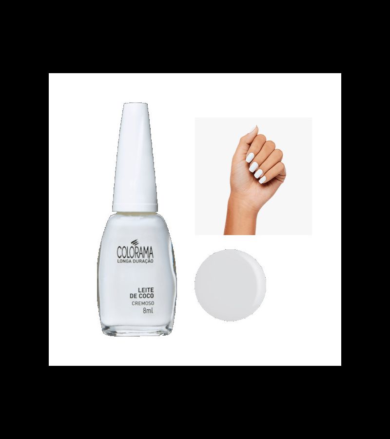 Colorama Esmalte Cremoso Leite de Coco 8ml - AIKO COSMÉTICOS