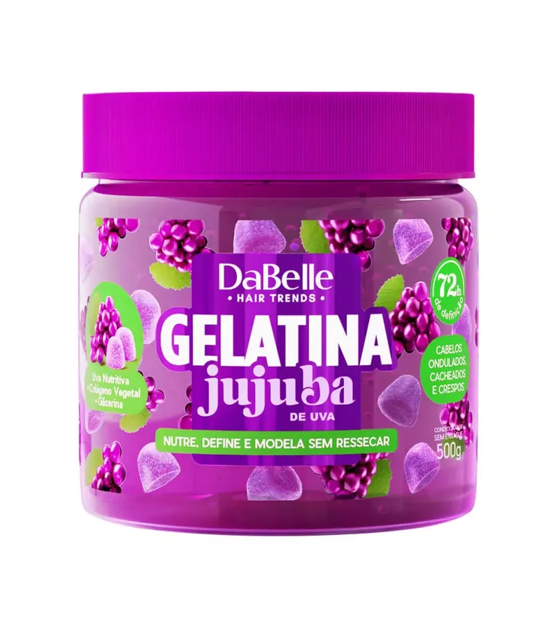 Dabelle Gelatina Jujuba de Uva 500g - AIKO COSMÉTICOS